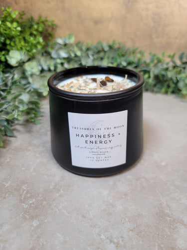 12oz Happiness + Energy Tumbler Candle - Treasures of The Moon