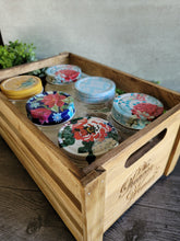 Load image into Gallery viewer, Set of Six Pioneer Woman 15oz Jar Candles with wooden crate - CUSTOMIZE 3 Candles!
